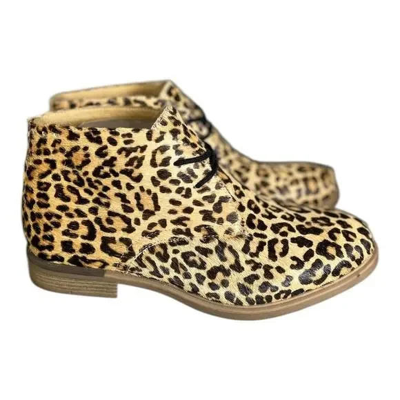 Hush Puppies Women’s Bailey Chukka Animal Print Calf Hair Boots Size-9 - Picture 4 of 9